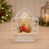 Led Snow Globe w/Cardinals 9”H Plastic 3 AA Batteries Not Included/USB Cord Included 6 Hr Timer
