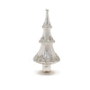 Silver Beaded Glass Holiday Tree (Set of 2)