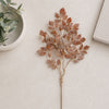 Glittered Velvet Leaf Spray (Set of 2)