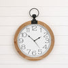 Wall Clock 23.5"L x 30.5"H MDF/Glass 1 AA Battery Not Included