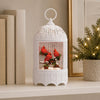 LED Snow Globe w/Cardinals 11"H Plastic 3 AA Batteries Not Included/USB Cord Included 6 Hr Timer