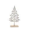 Tree (Set of 2) 10.5"H, 12.5"H Aluminum/Wood
