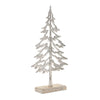 Tree (Set of 2) 10.5"H, 12.5"H Aluminum/Wood