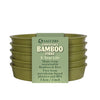 4" Green Bamboo Saucer 5 Pack