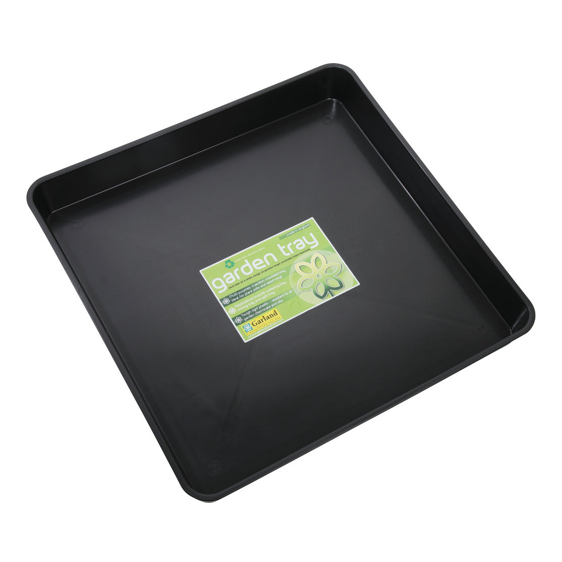23" Black Square Garden Tray