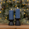 FIA Wick Candle BLUE (Set of 2) 3"D x 6"H Wax/Plastic 2 C Batteries Not Included