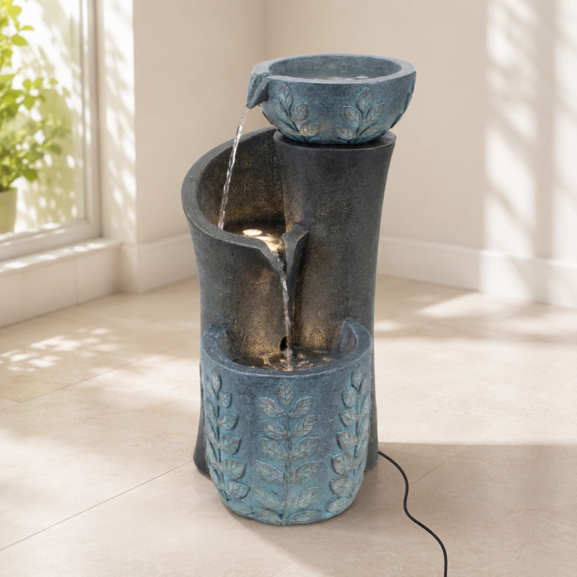 Fountain 12"L x 19.5"H Resin UL Pump