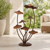 Mushroom Décor 17”H Iron
