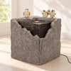 Fountain w/Birds 13.5"SQ x 19"H Resin