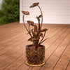 Fountain w/Light 42”H Iron