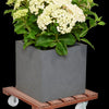 15.4" Terra Cotta Square WPC Plant Caddy