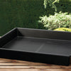 32" Black Square Garden Tray