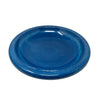 28" Azure Fiber Clay Birdbath on Black Metal Base