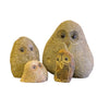 Family of Boulder Owls 4 Pcs 4"6"8"12"