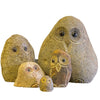 Family of Boulder Owls 5 Pcs 2"4"6"8"12"