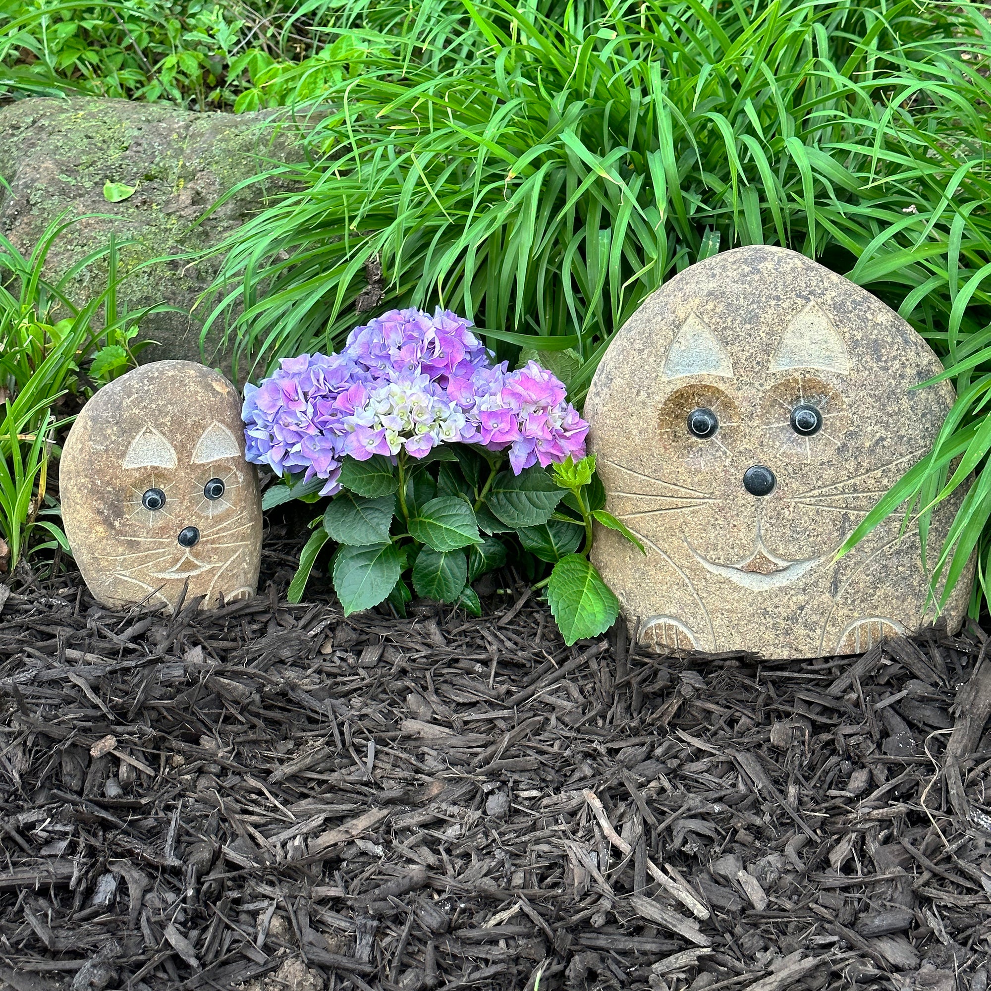Family of Boulder Cats 2 Pcs 8"12"
