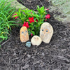 Family of Boulder Owls 4 Pcs 2"4"6"8"