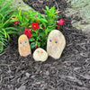 Family of Boulder Owls 3 Pcs 4" 6" 8"