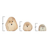 Family of Boulder Standing Hedgehogs 3 Pcs 4"6"8"