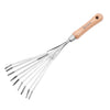 Stainless Steel Hand Rake with Bamboo Handle