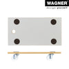 23" x 12" White Wood Moving Dolly