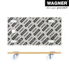 23" x 12" White Wood Moving Dolly