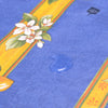 French Provencal tablecloth - Acrylic coated cotton, Spill-proof - 58" square - Lemons blue | Tissus Toselli